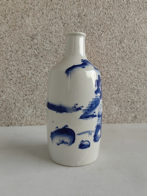 古玩陶瓷青花山水人物紋酒壺拍賣，當(dāng)前價格480元