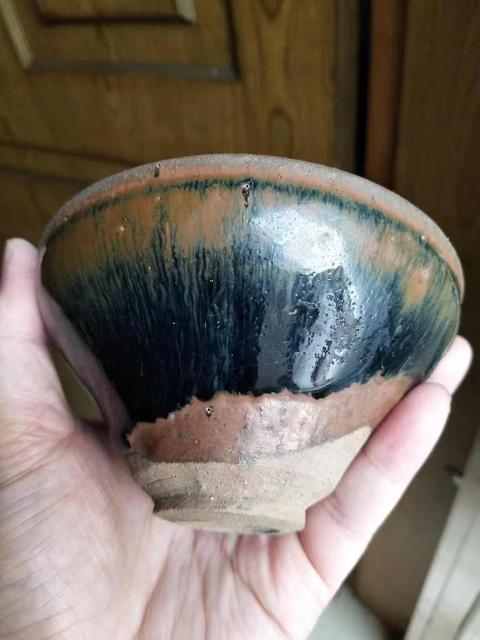 古玩陶瓷宋瓷建窯系黑釉兔毫精品束口盞拍賣，當(dāng)前價格7800元