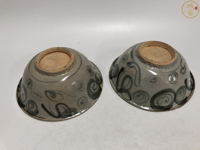 古玩陶瓷【實物保真】明早期.一對青花云氣碗拍賣,當前價格1680元