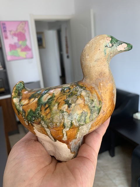 古玩陶瓷三彩鴨擺件拍賣,當前價格12000元