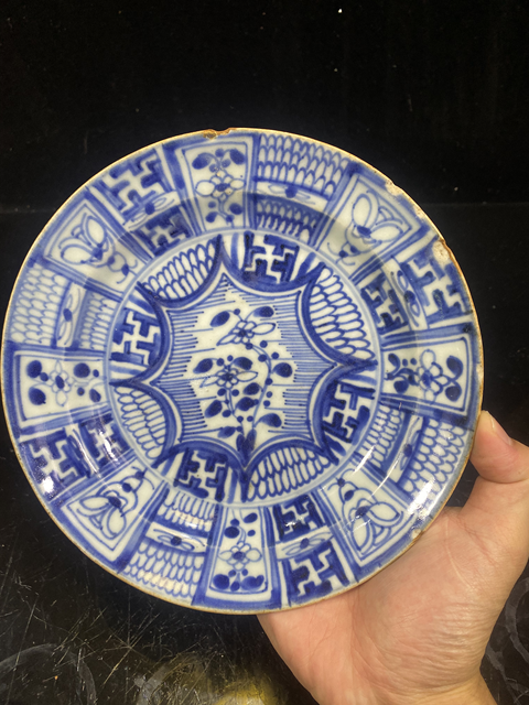 古玩陶瓷【清康熙·青花盤,好物不貴!】拍賣,當前價格688元