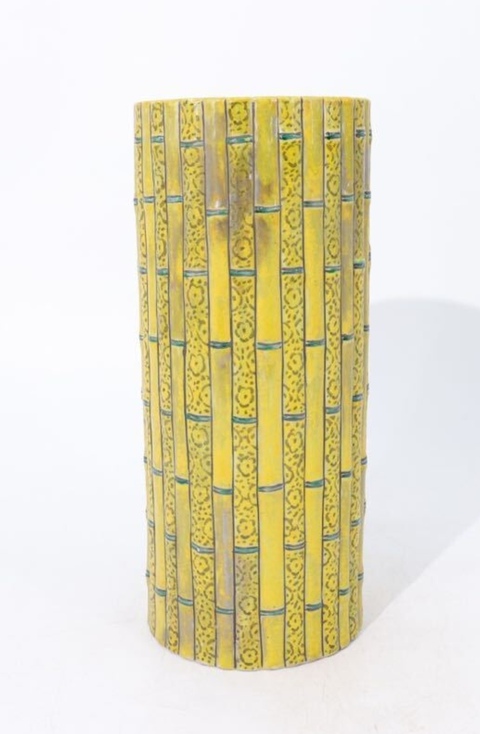 古玩陶瓷捆竹型帽筒拍賣，當(dāng)前價(jià)格2500元