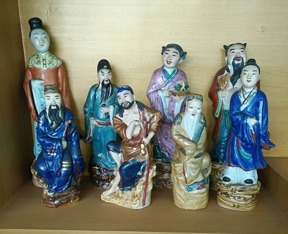 古玩陶瓷八仙塑像拍賣，當前價格10000元