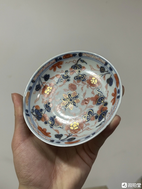 古玩陶瓷【清·康熙 富麗堂皇 青花礬紅描金盤】拍賣,當前價格888元