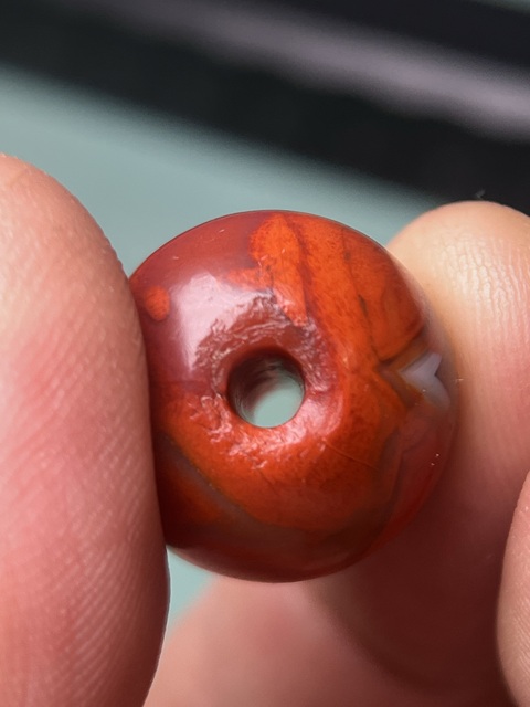 古玩玉器戰國紅縞瑪瑙珠拍賣，當前價格18800元