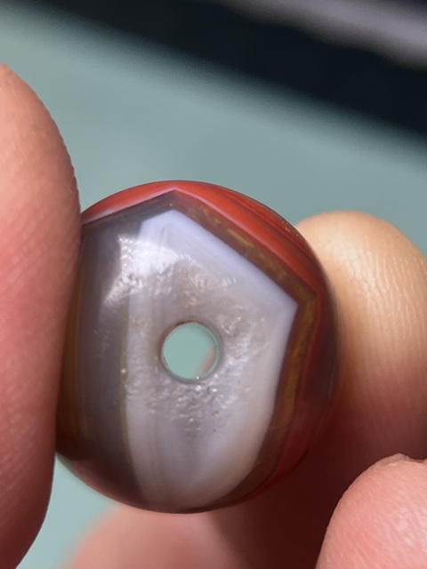 古玩玉器戰國紅縞瑪瑙珠拍賣，當前價格18800元