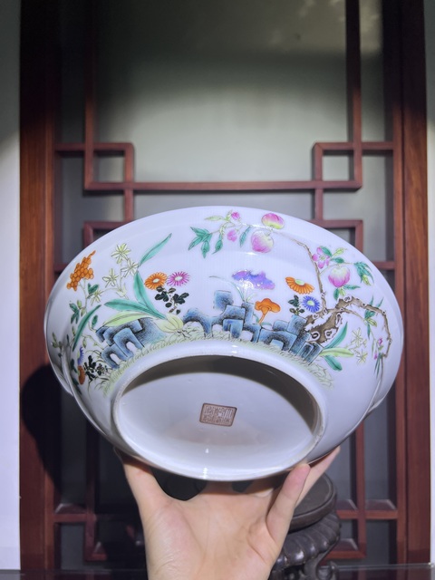 古玩陶瓷【精品】粉彩靈仙祝壽圖蓋碗拍賣，當前價格18888元