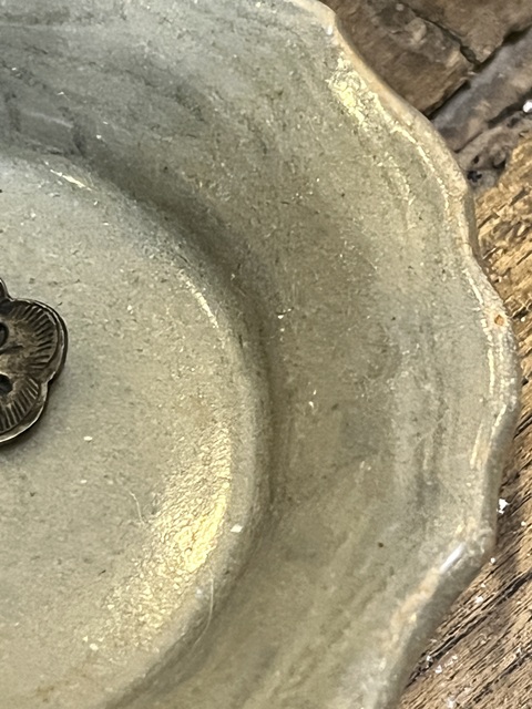 古玩陶瓷元龍泉青瓷暗刻花卉紋花口洗精品拍賣,當前價格5280元