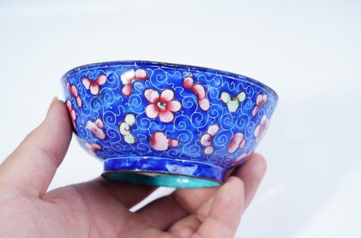 古玩陶瓷民國時期景泰藍碗拍賣，當前價格8888元