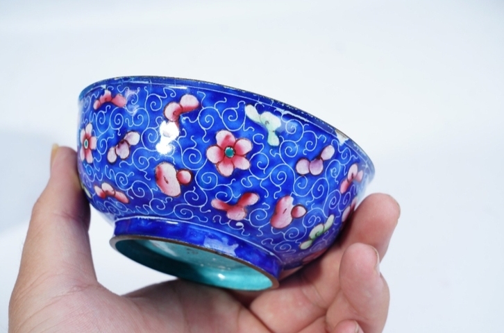 古玩陶瓷民國時期景泰藍碗拍賣，當前價格8888元