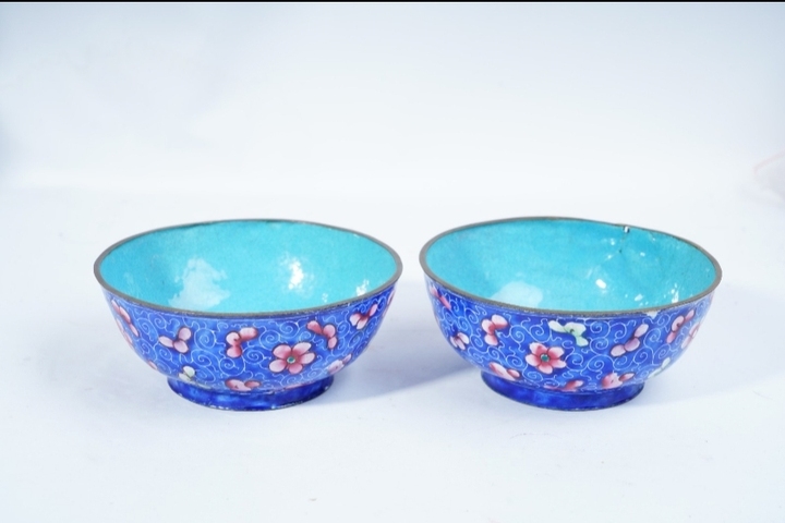 古玩陶瓷民國時期景泰藍碗拍賣，當前價格8888元