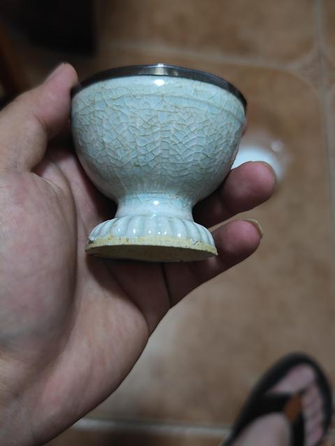 古玩陶瓷湖田窯燈盞拍賣,當(dāng)前價(jià)格2000元