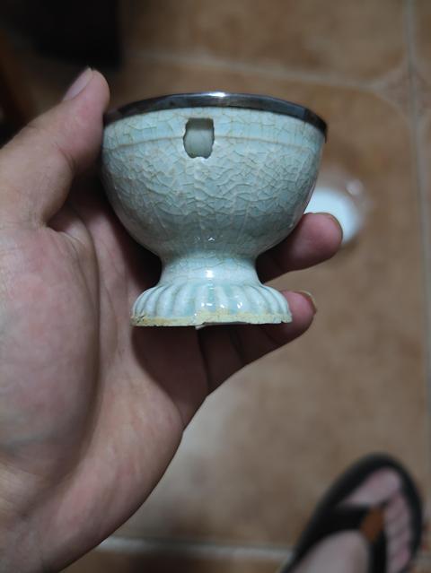 古玩陶瓷湖田窯燈盞拍賣,當(dāng)前價(jià)格2000元