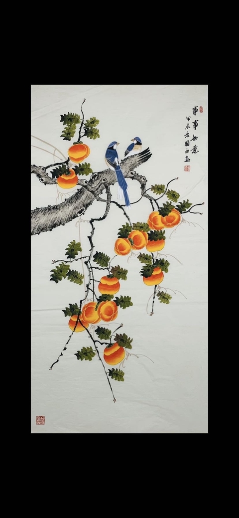 古玩字畫馮國(guó)永花鳥拍賣,當(dāng)前價(jià)格480元