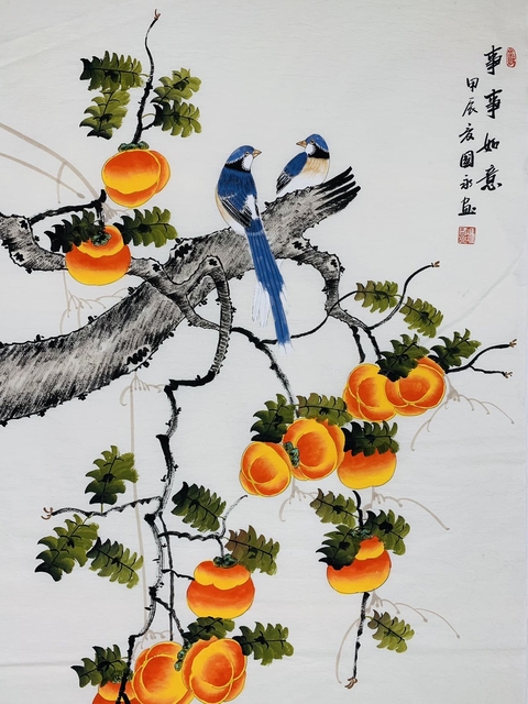 古玩字畫馮國(guó)永花鳥拍賣,當(dāng)前價(jià)格480元