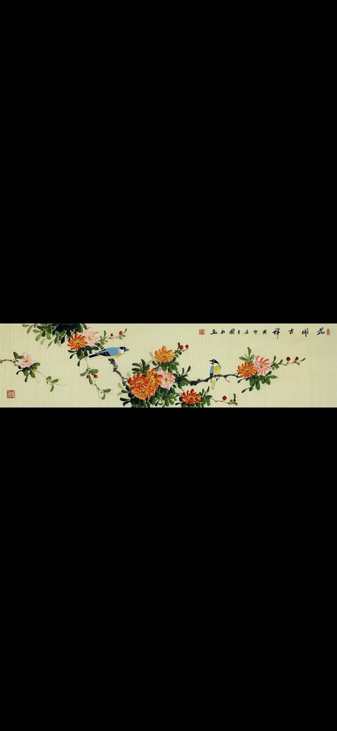 古玩字畫馮國永花鳥畫拍賣,當前價格750元
