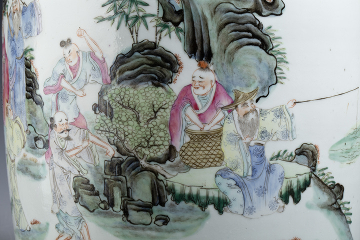 古玩陶瓷民國(guó)·粉彩文王訪賢圖燈籠尊拍賣,當(dāng)前價(jià)格18000元