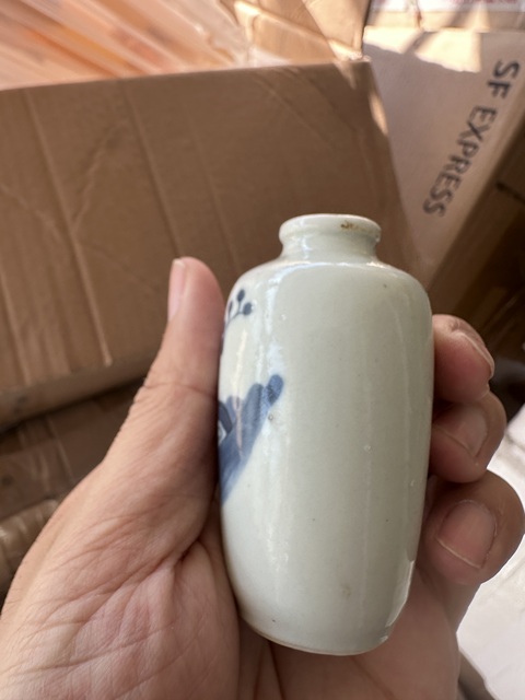 古玩陶瓷青花人物故事紋梅瓶拍賣，當前價格2000元