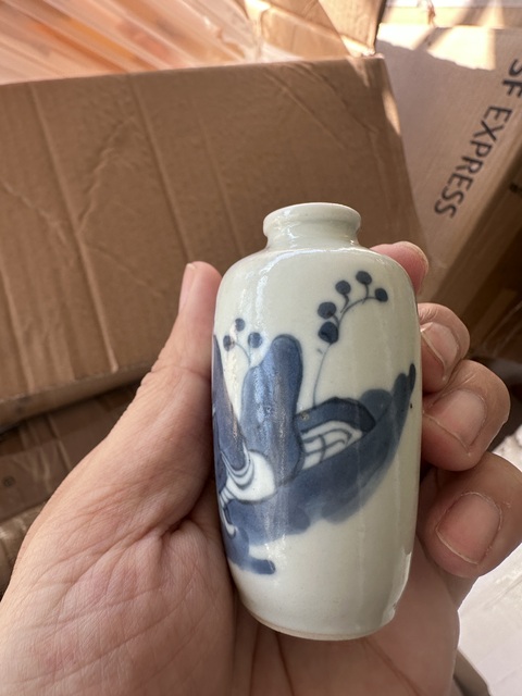 古玩陶瓷青花人物故事紋梅瓶拍賣，當前價格2000元
