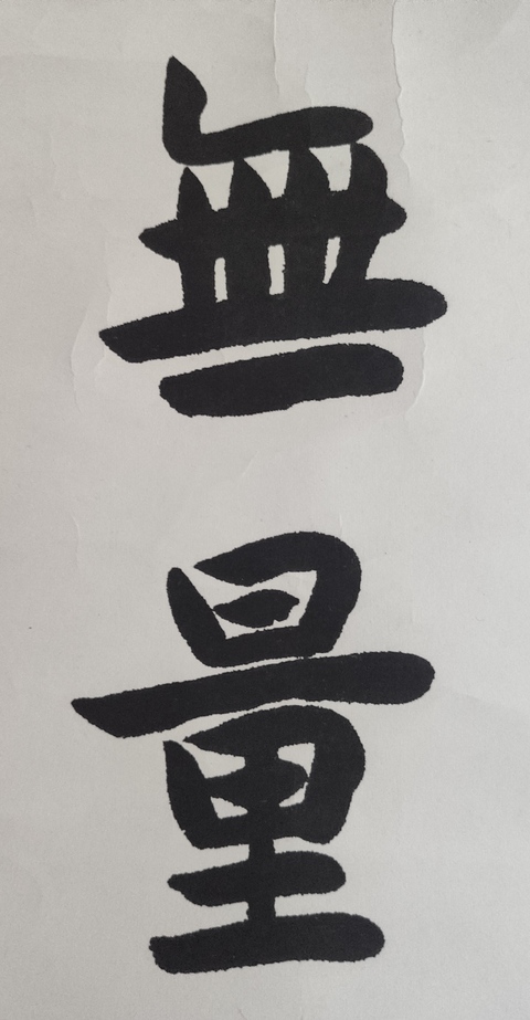 古玩字畫當代已故高僧 上海佛教協會名譽會長 上海佛學院名譽院長 妙靈法師 無量壽佛 行書立軸拍賣,當前價格6888元