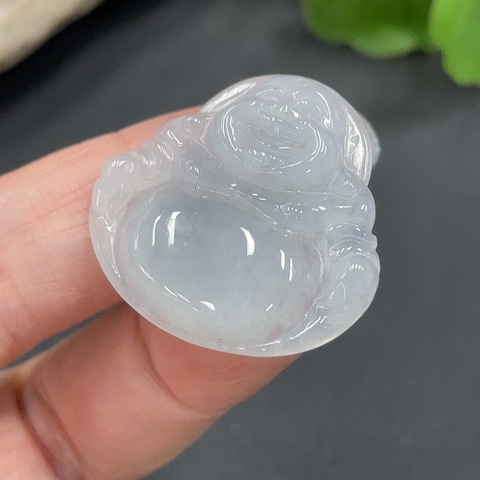 古玩玉器17天然翡翠（A貨）彌勒佛墜拍賣，當前價格280元