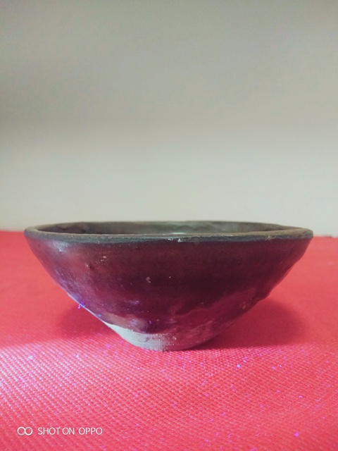古玩陶瓷宋元吉州窖系醬釉盞拍賣,當前價格1860元