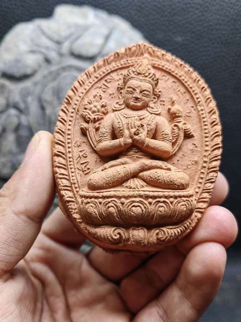 古玩雜項(xiàng)明代夏魯寺.彌勒說法像擦擦拍賣,當(dāng)前價(jià)格880元
