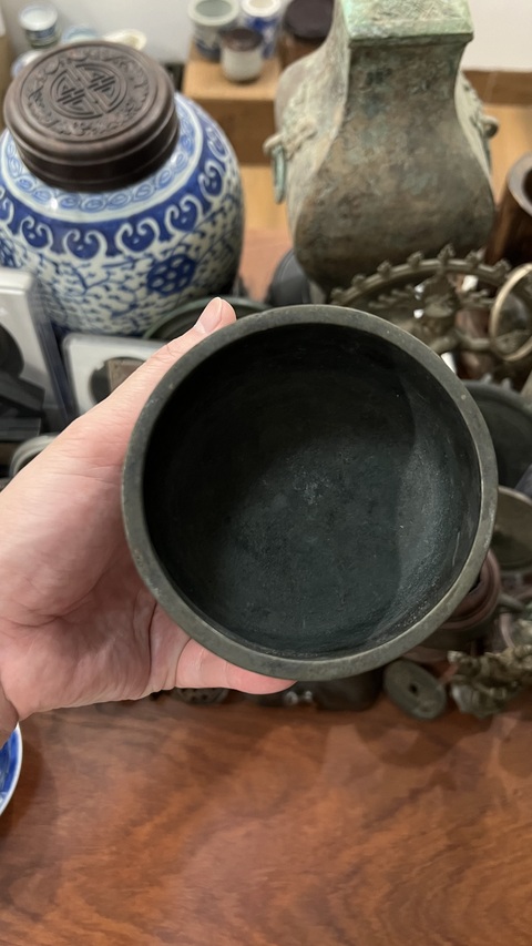 古玩雜項(帶保真卡)民國犀牛望月香爐拍賣,當前價格999元