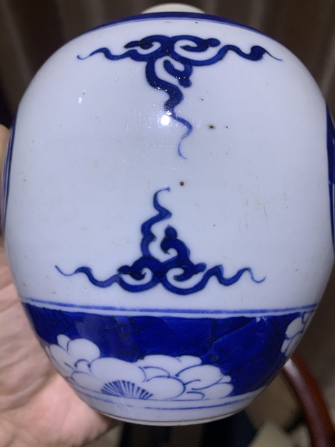 古玩陶瓷團鶴紋青花罐拍賣，當前價格11680元