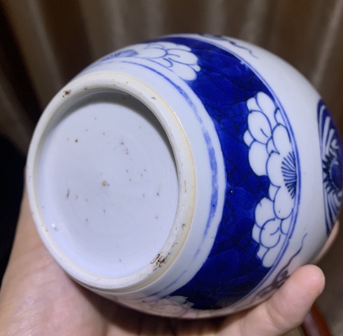 古玩陶瓷團鶴紋青花罐拍賣，當前價格11680元