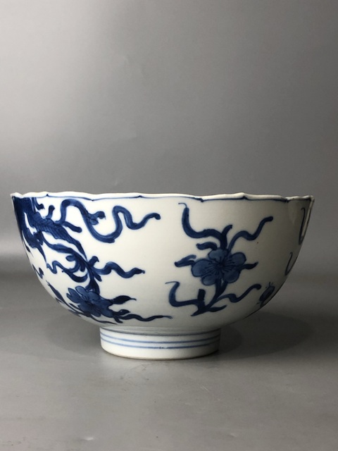 古玩陶瓷(精品大碗)清康熙·青花瓜瓞綿綿紋·大碗拍賣,當前價格0元