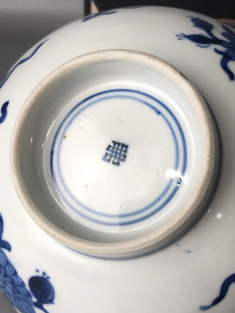 古玩陶瓷(精品大碗)清康熙·青花瓜瓞綿綿紋·大碗拍賣,當前價格0元