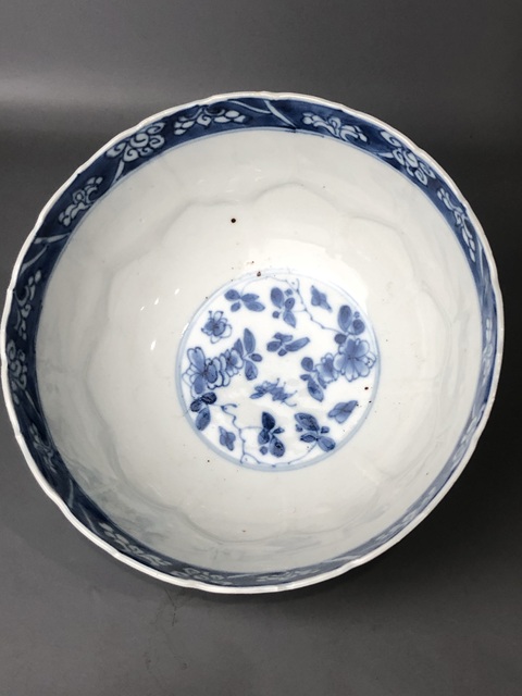古玩陶瓷(精品碗)清康熙·青花花卉紋·模印碗拍賣,當前價格2052元