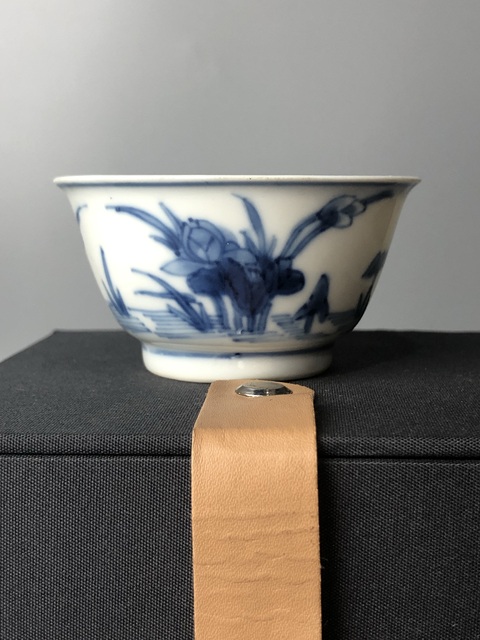 古玩陶瓷（精品品茗杯）清康熙·青花花卉·滿池嬌·品茗杯拍賣，當前價格756元