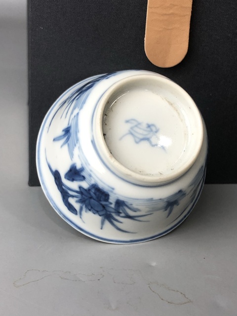 古玩陶瓷（精品品茗杯）清康熙·青花花卉·滿池嬌·品茗杯拍賣，當前價格756元