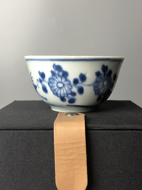 古玩陶瓷（精品主人杯）清康熙·青花飛鶴紋·主人杯拍賣，當前價格768元