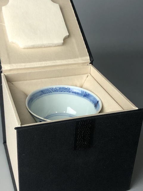 古玩陶瓷（精品主人杯）清康熙·青花飛鶴紋·主人杯拍賣，當前價格768元