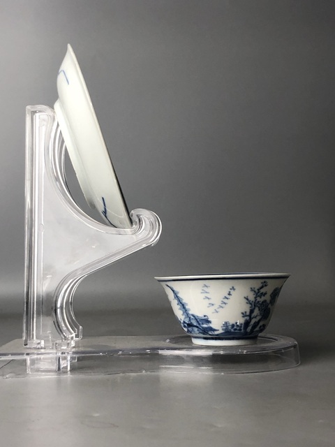 中国古玩　青磁山葡萄文面取花生　31cm13cm 域鉴古玩】清中·青花山水风景纹罐拍卖价格/图片/值多少钱