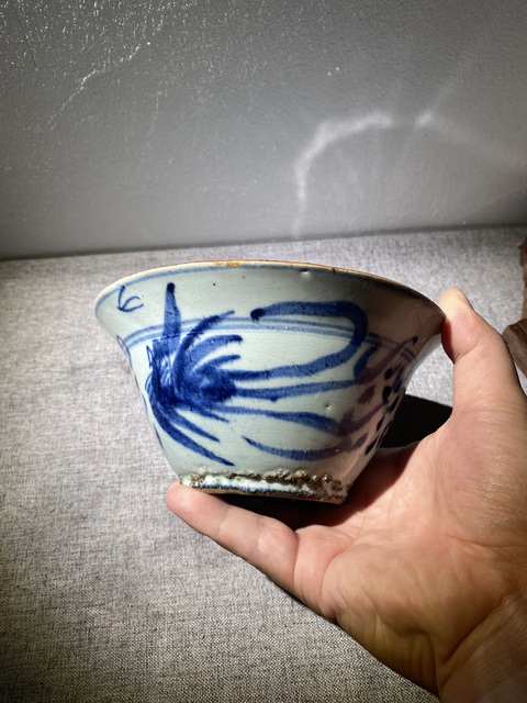 古玩陶瓷明末清初白釉蓮子罐拍賣,當前價格650元