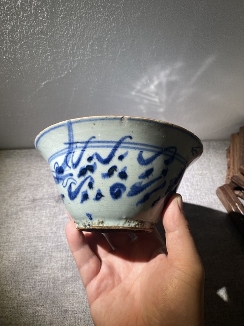 古玩陶瓷明末清初白釉蓮子罐拍賣,當前價格650元