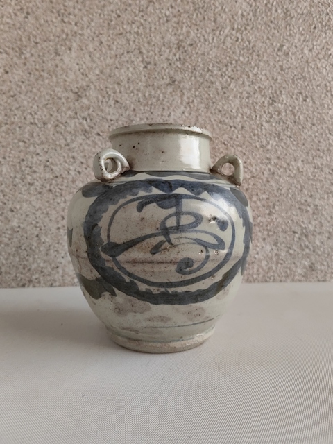 古玩陶瓷青花壽字四系壺拍賣,當前價格680元