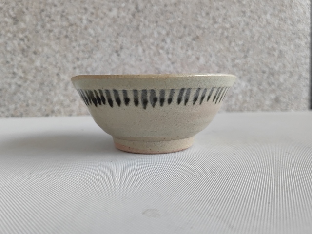 古玩陶瓷青花線條紋碗拍賣,當前價格750元