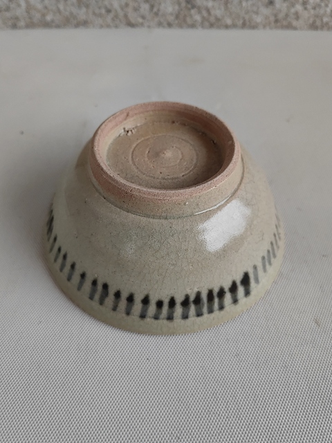 古玩陶瓷青花線條紋碗拍賣,當前價格750元
