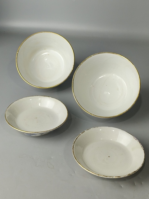 古玩陶瓷十九世紀(jì)·青花描金花鳥紋蓋碗一對(duì)（日本）真品鑒賞圖