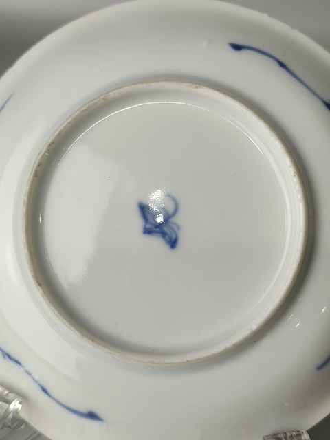 古玩陶瓷康熙·青花山水人物紋碟一對真品鑒賞圖