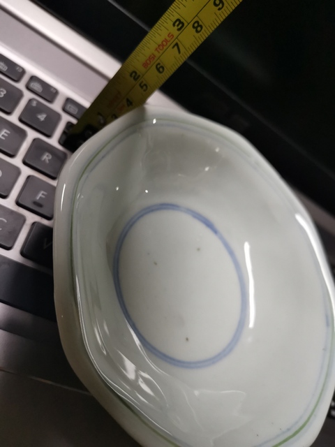 古玩陶瓷清末民初,八方花卉紋碗拍賣,當前價格777元