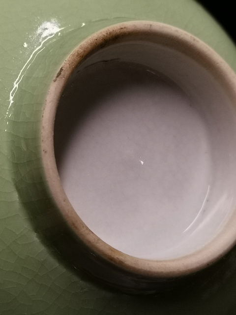 古玩陶瓷清末景德鎮(zhèn)窯綠釉碗拍賣,當(dāng)前價格199元