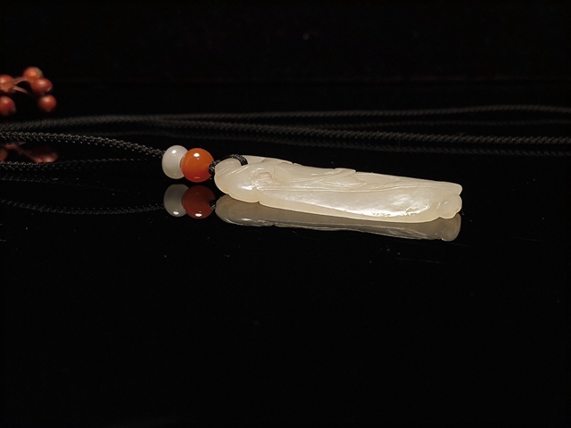 古玩玉器和田玉螭龍雞心佩拍賣，當前價格4980元
