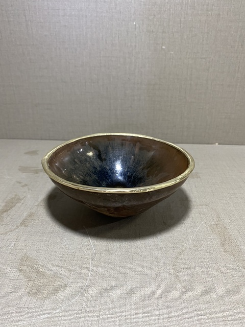 古玩陶瓷宋代窯變釉建窯兔毫茶盞拍賣，當前價格666元