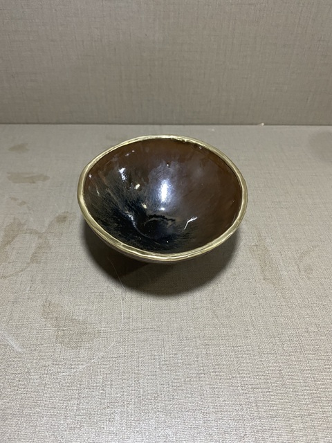 古玩陶瓷宋代窯變釉建窯兔毫茶盞拍賣，當前價格666元